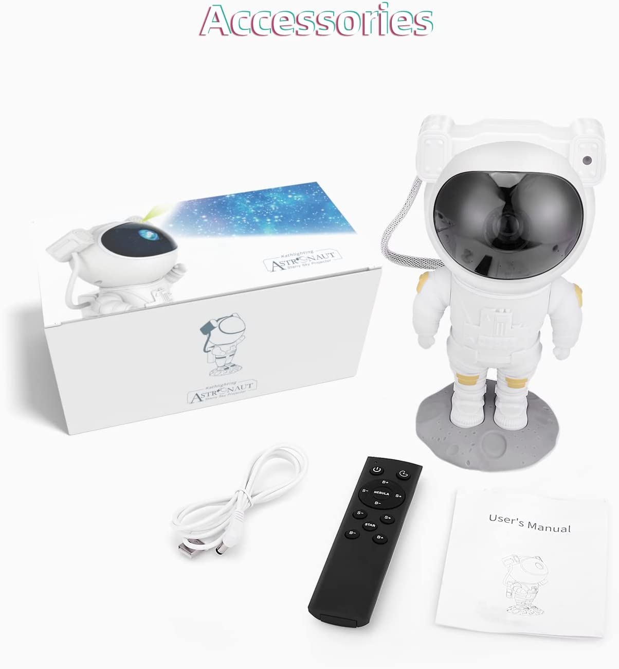 Astronaut Galaxy Projector with Remote 🚀| 360° Nebula Night Light for All Ages 🌌
