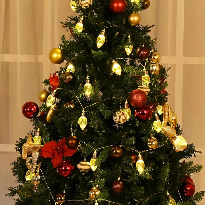 Christmas Tree Snow Globe Lights πβ¨ | Magical LED Glow for the Holidays