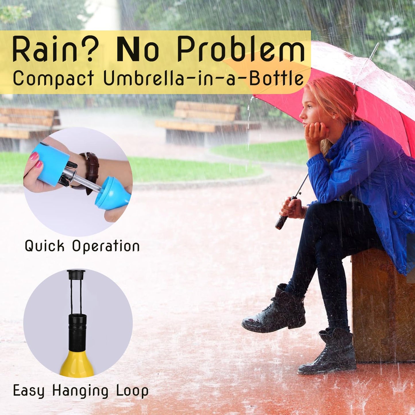 Compact Wine Bottle Folding Umbrella ππ· | Lightweight, Stylish and Travel-Friendly π