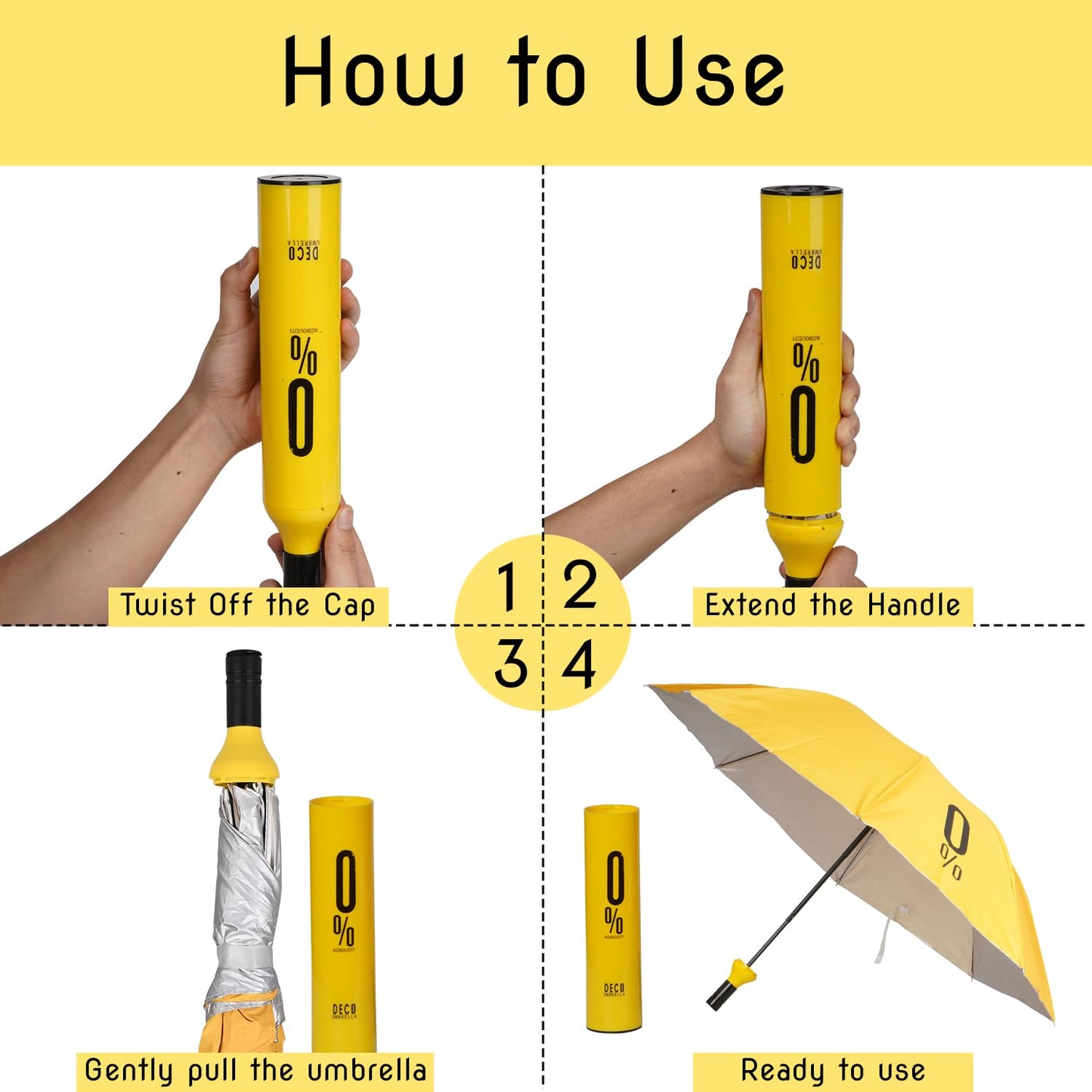 Compact Wine Bottle Folding Umbrella ππ· | Lightweight, Stylish and Travel-Friendly π