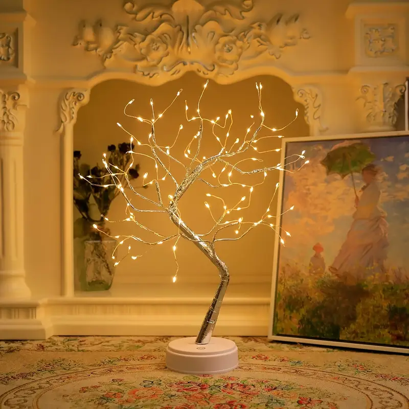 DIY Bonsai Tree LED Light π| 108 LED Warm Glow Tabletop Tree Lamp π
