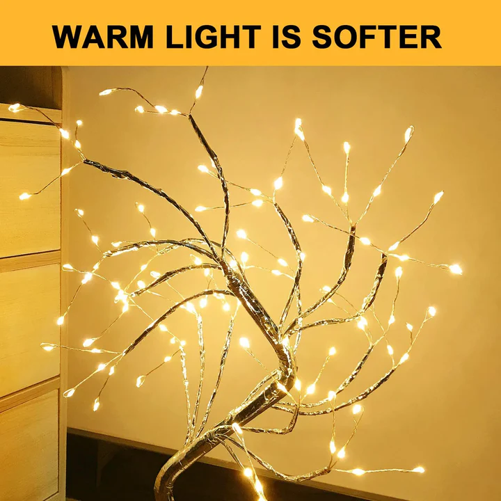 DIY Bonsai Tree LED Light π| 108 LED Warm Glow Tabletop Tree Lamp π