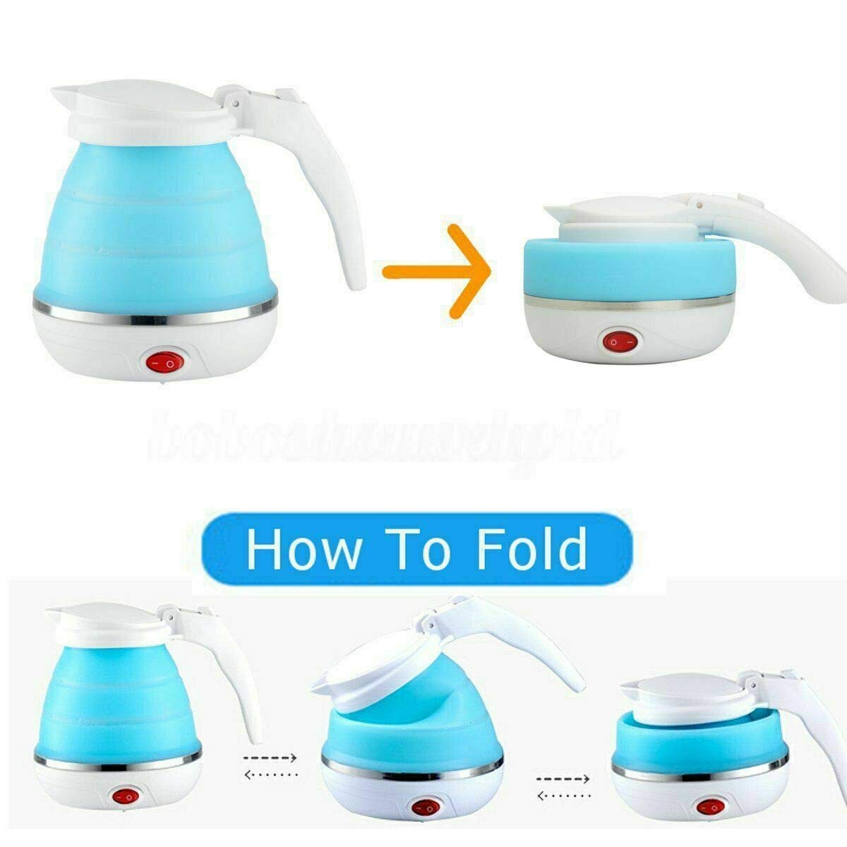 Foldable Silicone Kettle (600ml) | USB Rechargeable Juicer Blender (380ml) | Combo🌟