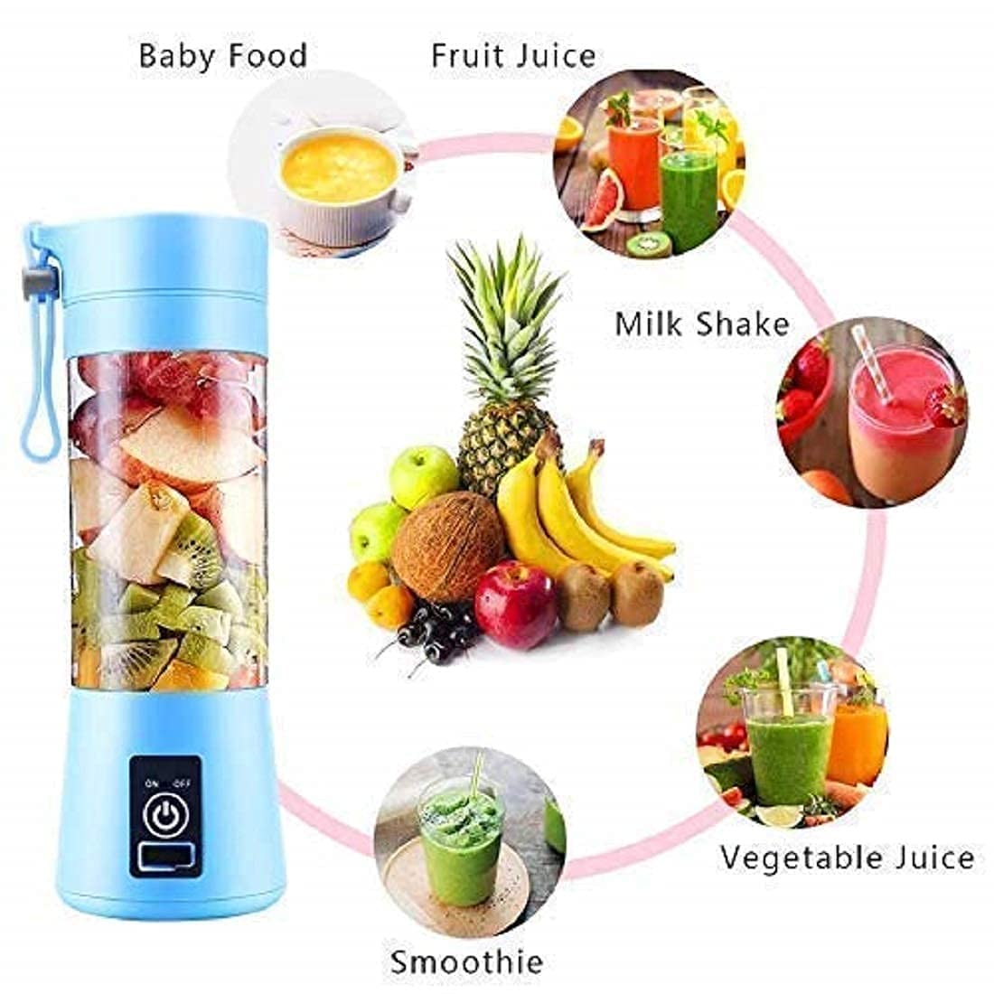 Foldable Silicone Kettle (600ml) | USB Rechargeable Juicer Blender (380ml) | Combo🌟