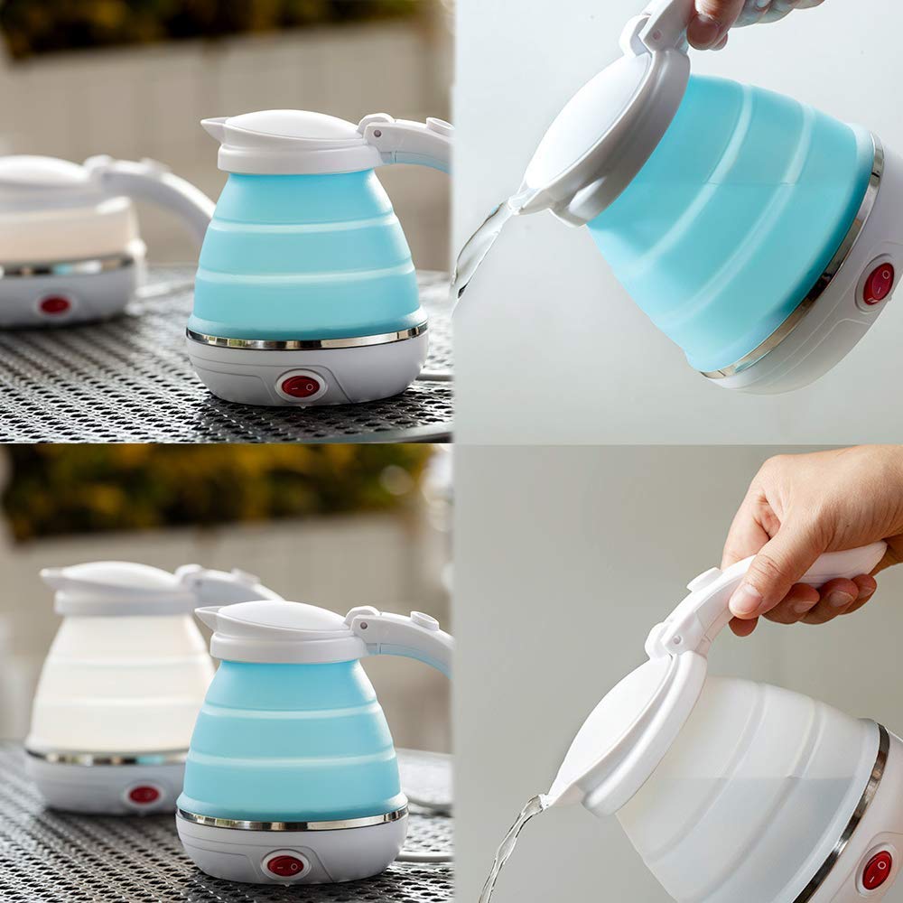 Foldable Silicone Kettle (600ml) | USB Rechargeable Juicer Blender (380ml) | Combo🌟