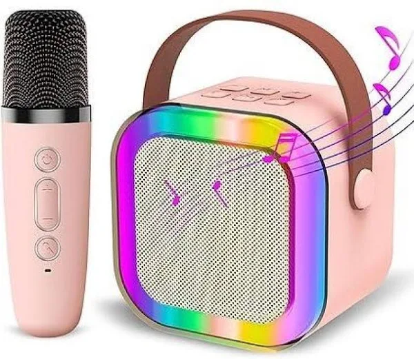 K12 Wireless Karaoke Speaker with RGB Lights & Mic🎤| Portable Bluetooth Fun 🎶