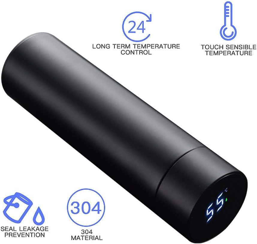 Smart LED Temperature Display Water Bottle | Leak-Proof & Stylish