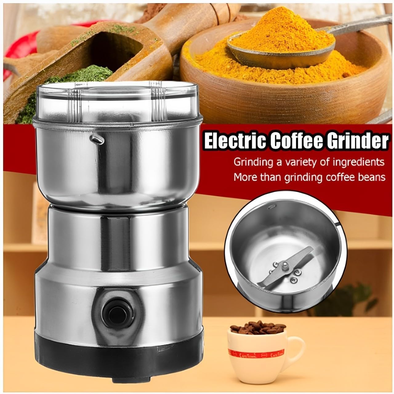 Nima Mini Mixer Grinder 🌟| High-Speed, Multi-Purpose & Easy to Use