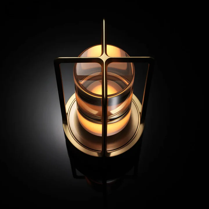Elegant Gold Rechargeable LED Lantern Lamp 1803A 🏮✨ | Portable & Stylish