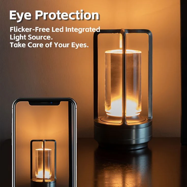 Elegant Gold Rechargeable LED Lantern Lamp 1803A 🏮✨ | Portable & Stylish
