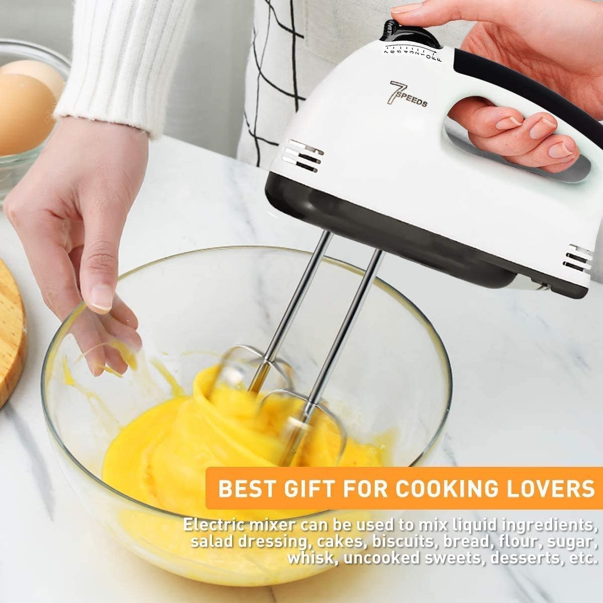 Scarlett 7-Speed Electric Hand Mixer | Lightweight & Versatile Kitchen Companion β¨π°