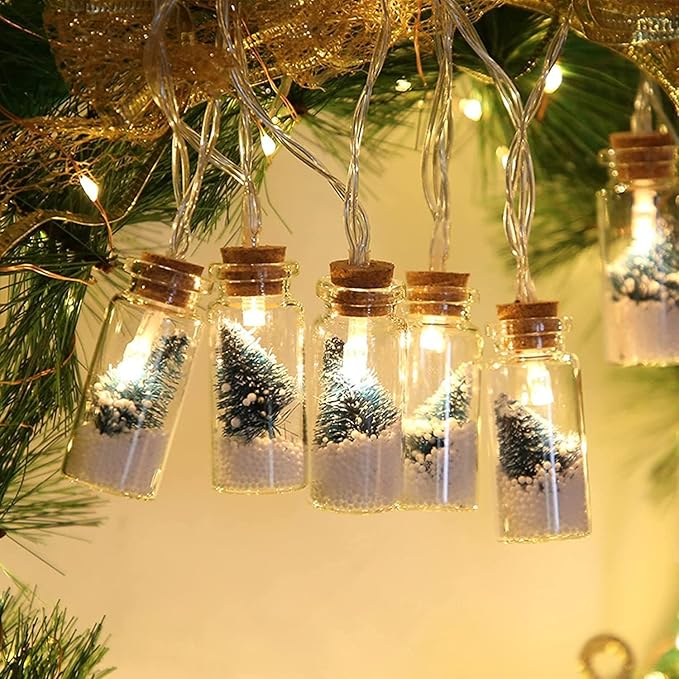 Wishing Bottle LED Christmas Lights π| Magical Glow for the Holidays β¨