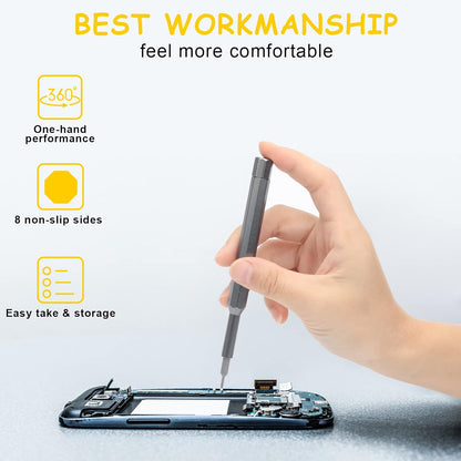 24-in-1 Precision Screwdriver Set 🔧| Durable Alloy S2 Steel Bits for Electronics Repair 🔩