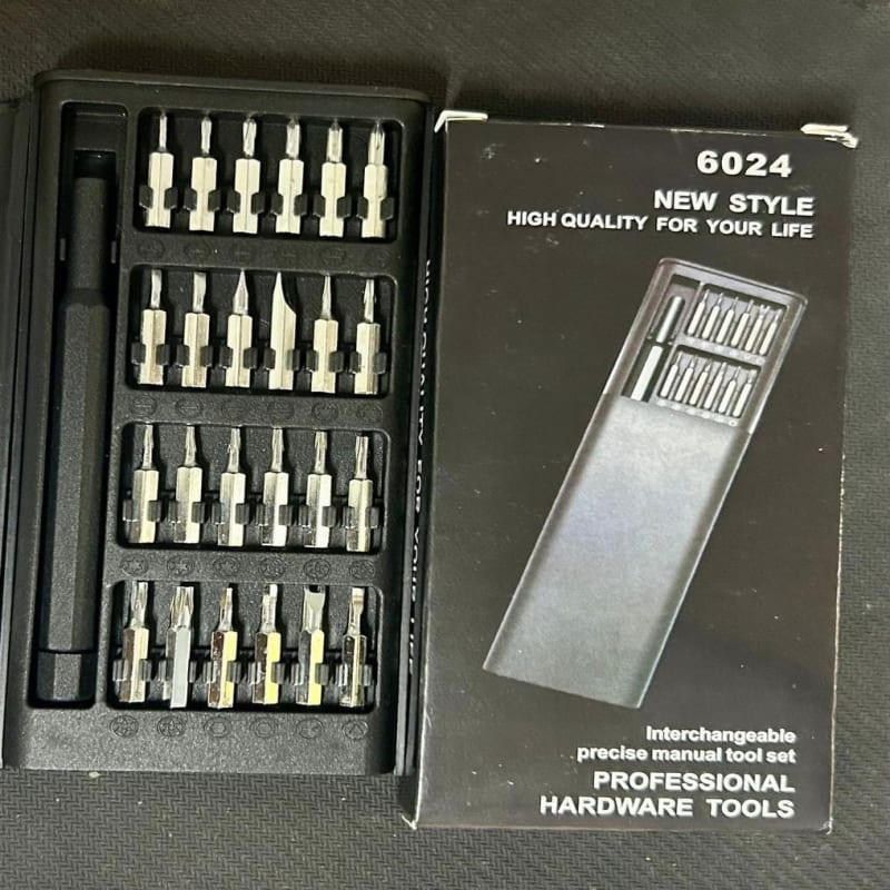 24-in-1 Precision Screwdriver Set 🔧| Durable Alloy S2 Steel Bits for Electronics Repair 🔩