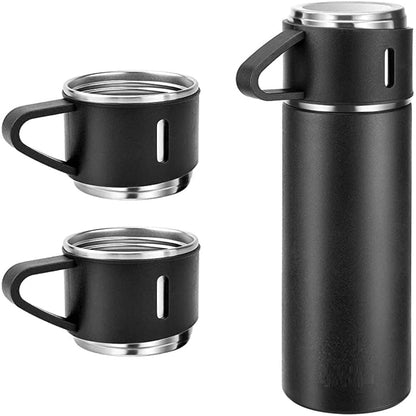 3-in-1 Stainless Steel Kettle & Flask Set 🥤☕ | Fast Boiling, Long-Lasting Freshness