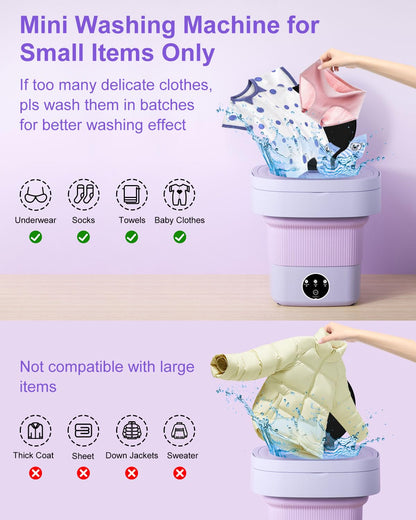 Portable Mini Washing Machine | Quick & Easy Laundry Anywhere