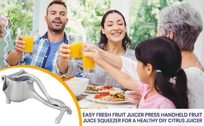 Aluminium Manual Fruit Juicer | Heavy Duty Hand Press Squeezer with Ergonomic Handle 🍊