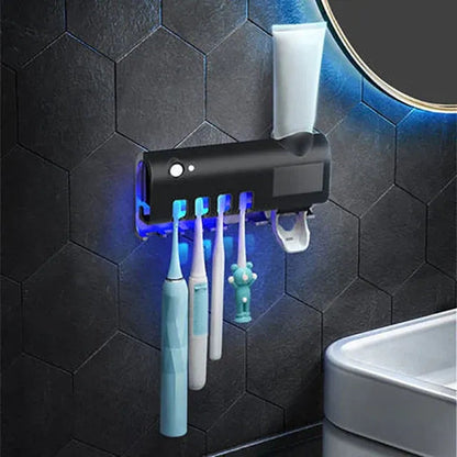 Smart 3-in-1 Automatic Toothpaste Dispenser & UV Sterilizer | Hygienic, Smart Toothbrush Holder 🦷✨