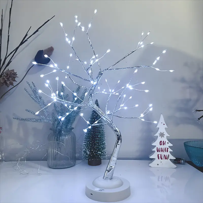 DIY Bonsai Tree LED Light 🌟| 108 LED Warm Glow Tabletop Tree Lamp 🎄