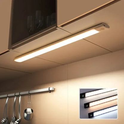 Magnetic LED Motion Sensor Light Strip | Adjustable Brightness & Easy Install 💡