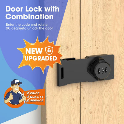 Mechanical Combination Lock for Cabinets, Gates, & Small Doors | Keyless, Durable, and Secure 🔒