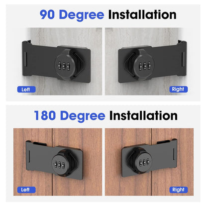 Mechanical Combination Lock for Cabinets, Gates, & Small Doors | Keyless, Durable, and Secure 🔒