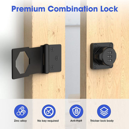 Mechanical Combination Lock for Cabinets, Gates, & Small Doors | Keyless, Durable, and Secure 🔒