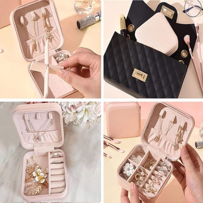 Premium Jewellery Organizer PU Leather Box | Compact, Stylish, & Gift-Ready ✨