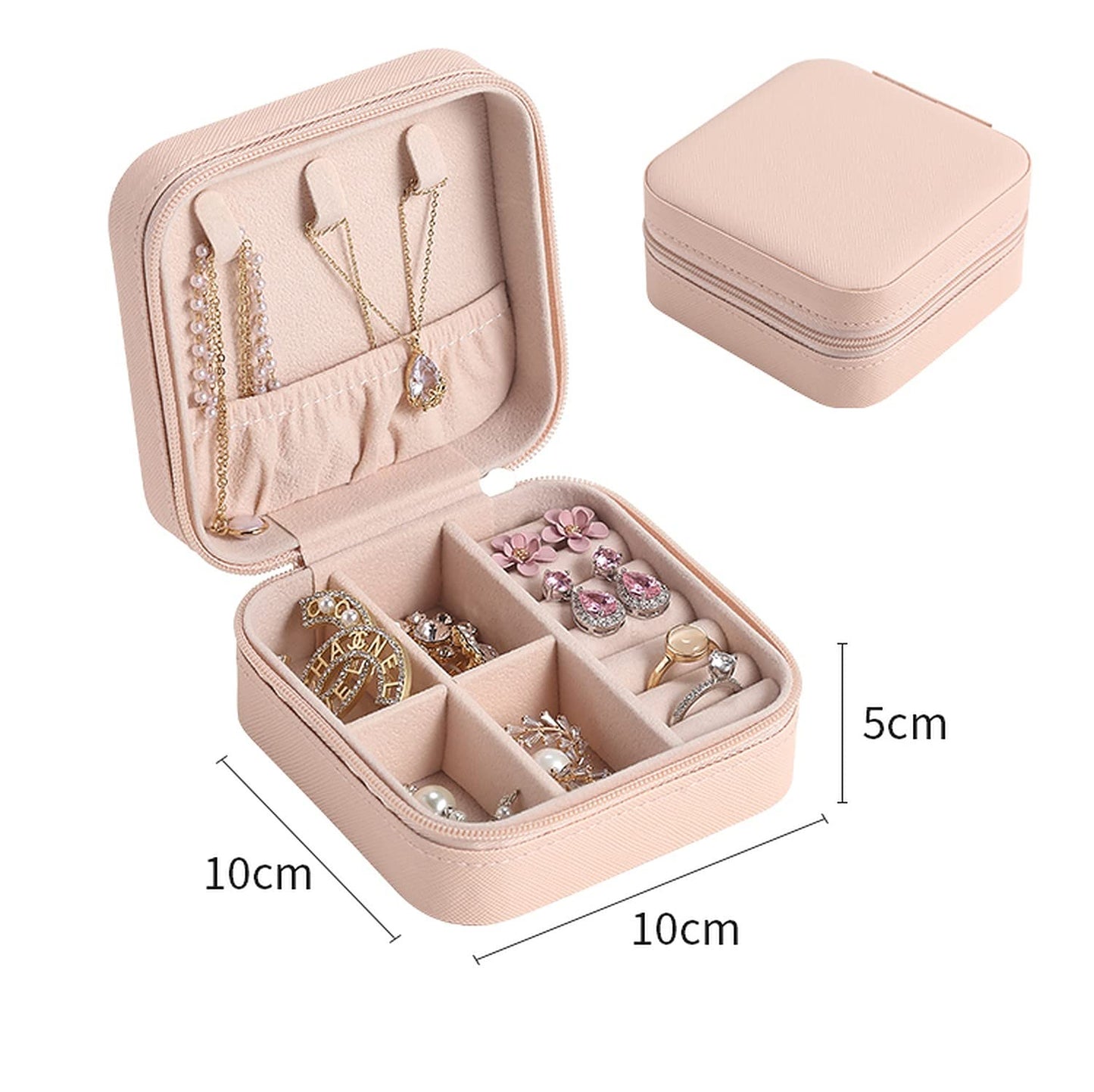 Premium Jewellery Organizer PU Leather Box | Compact, Stylish, & Gift-Ready ✨