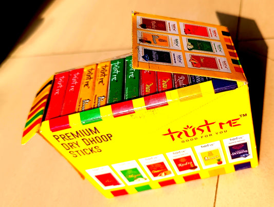 TRUSTME Premium Dry Dhoop Sticks | 6 Divine Fragrances for Peace & Positivity! 🕉️