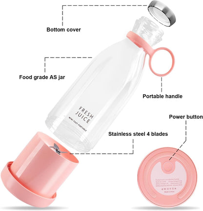 USB Rechargeable Mini Juicer Blender🍹| Portable 420ml Juicer Bottle