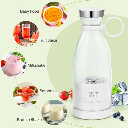 USB Rechargeable Mini Juicer Blender🍹| Portable 420ml Juicer Bottle