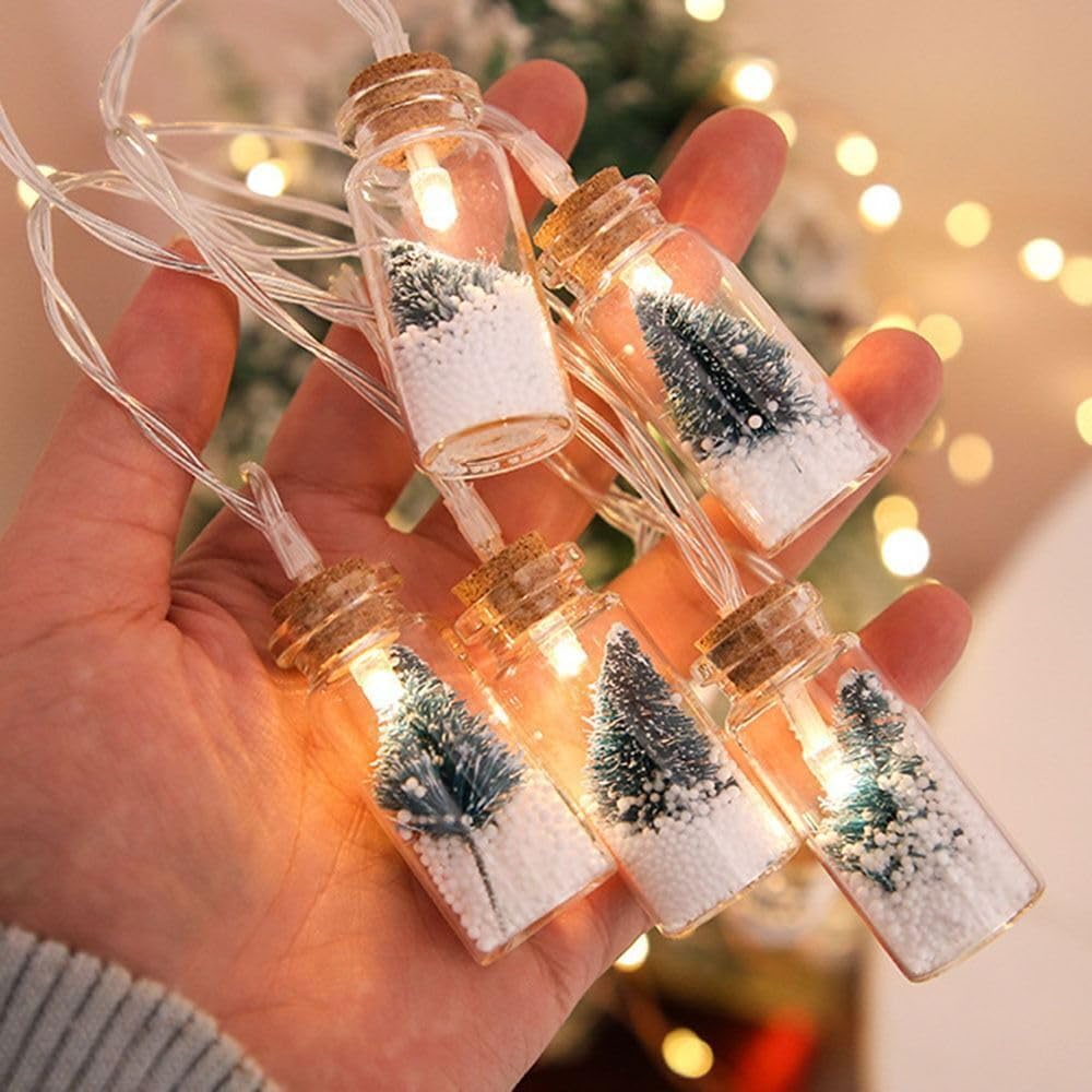 Wishing Bottle LED Christmas Lights 🎄| Magical Glow for the Holidays ✨