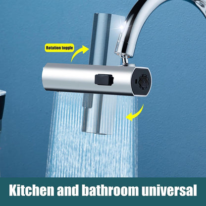 Multifunctional Waterfall Kitchen Faucet with Swivel & Extendable Sprayer ✨